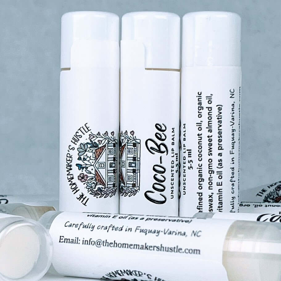 Coco-Bee Coconut & Beeswax Unscented Lip Balm