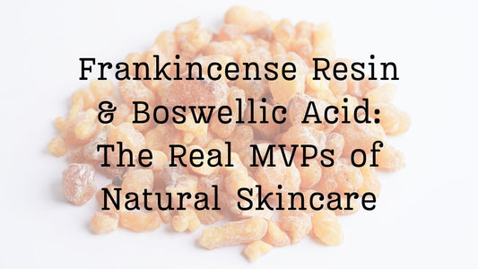 Tallow balm ingredients including frankincense resin for natural skincare.