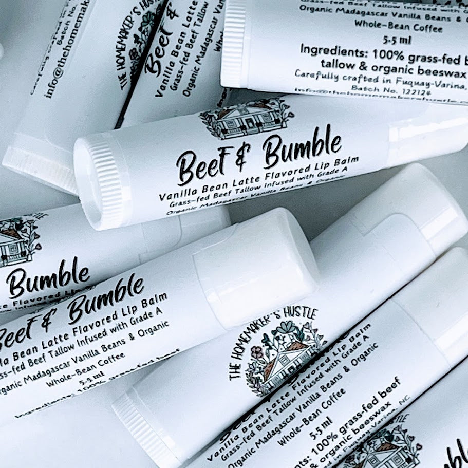 Beef & Bumble Vanilla Bean Latte Tallow Lip Balm