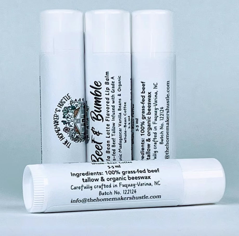 Beef & Bumble Vanilla Bean Latte Tallow Lip Balm